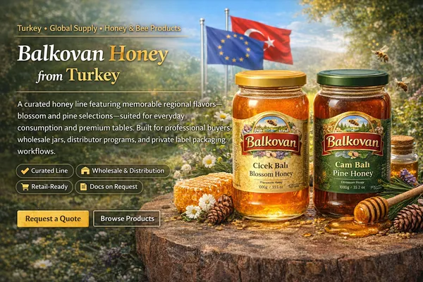 Balkovan Honey supply from Türkiye