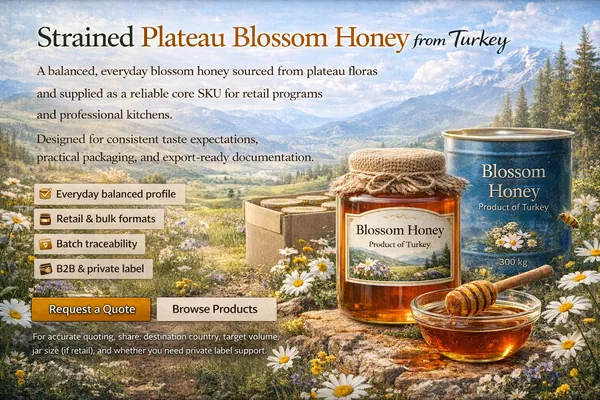 Strained Plateau Blossom Honey (product image)